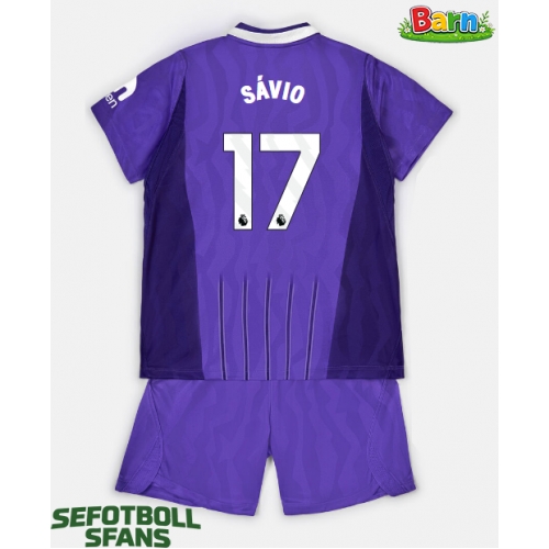 Tottenham Hotspur Savio #17 Tredjeställ Barn 2026-27 Kortärmad (+ Korta byxor)